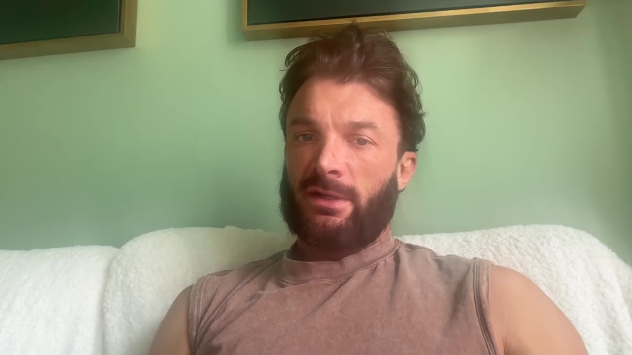 Rich talking straight to camera about the week the first payment and the first refund landed.
