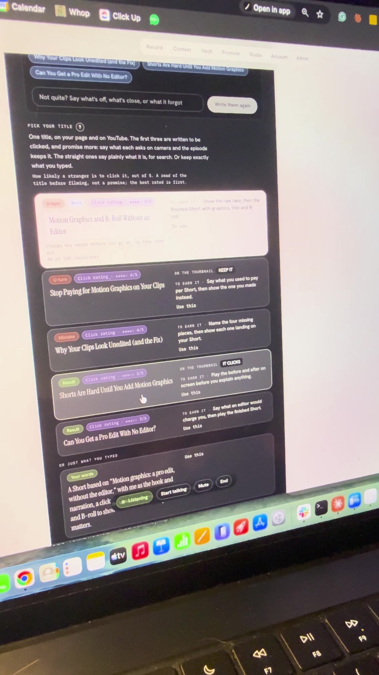 Building Underway: Setting up a video by talking to my AI director