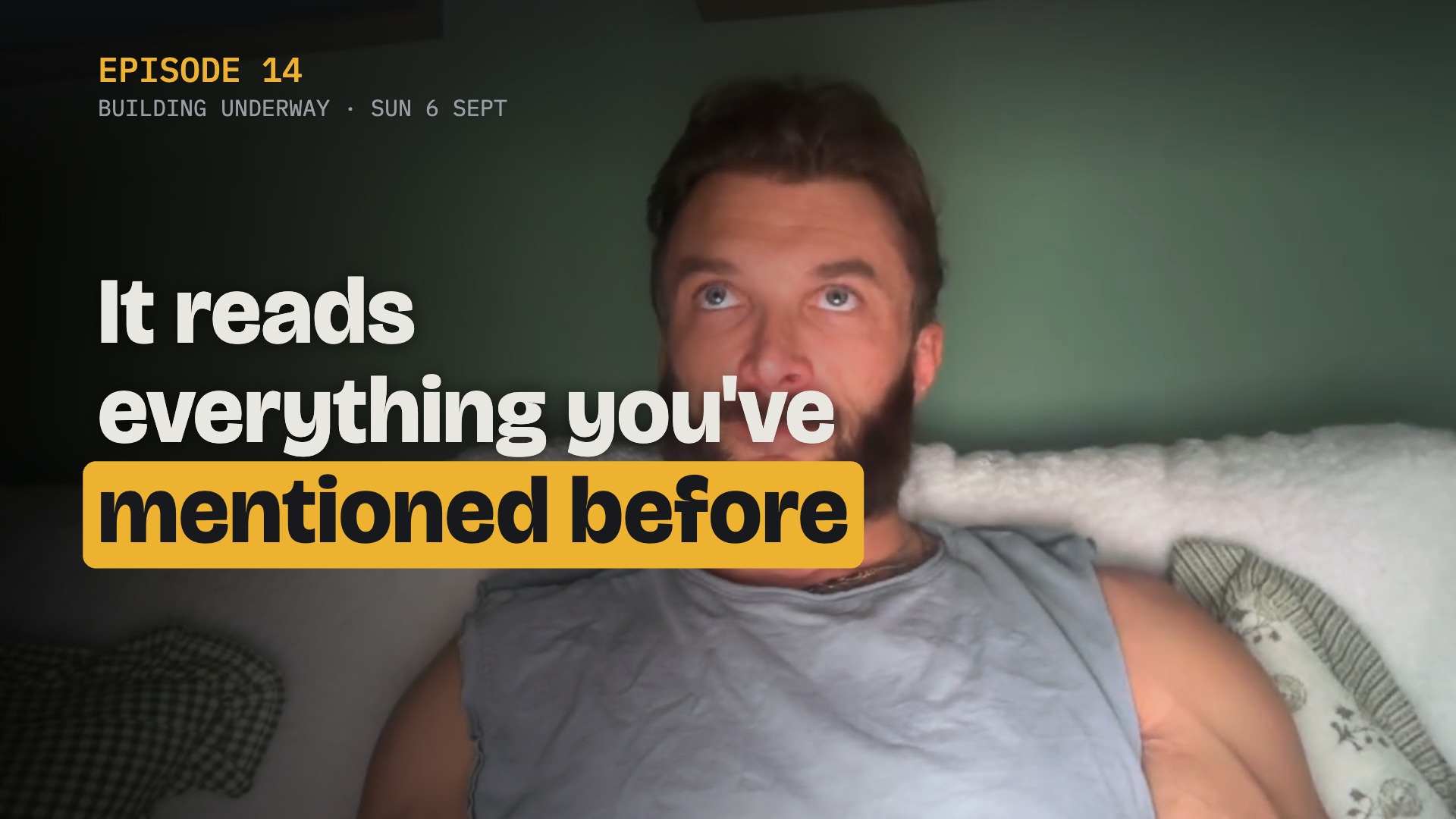 Building Underway: AI that suggests video topics from your past episodes